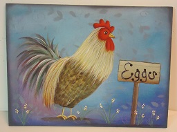 #8033 Rooster Canvas