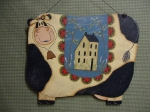 #4010 Penny Rug Cow
